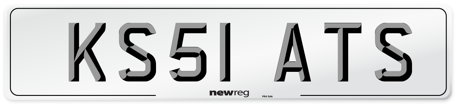 KS51 ATS Number Plate from New Reg